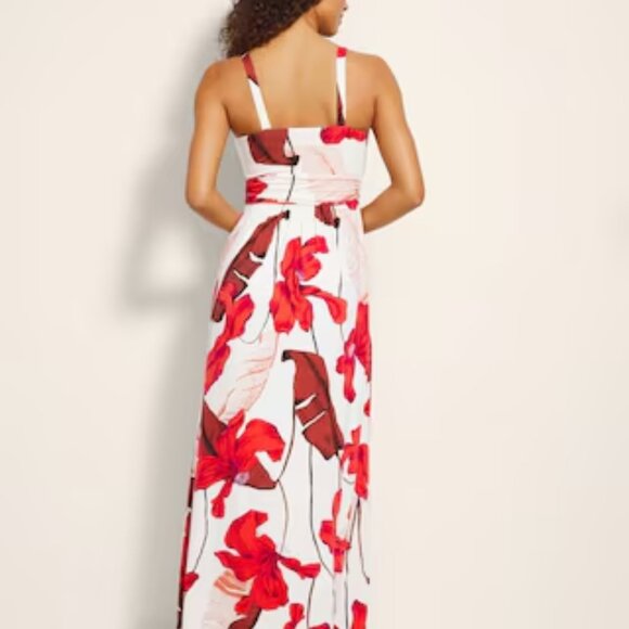 NWT SOMA Soft Jersey Twist Bodice Maxi Bra Dress - Picture 3 of 5